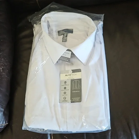 alfani alfatech dress shirt Alfani Mens Alfatech Performance Long Sleeve Button Down Dress Shirt X   Bristol Apparel Co